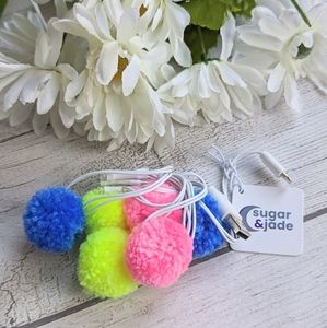 NIP Light Up Pom-pom Charger for iPhone
